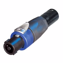 Neutrik NA4FX-M, XLR, speakON NL4FX, Noir, Bleu