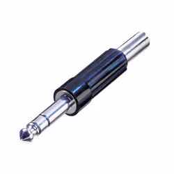 Neutrik NTR-NYS204, 1/4", Noir, Argent, Synthétique ABS, Laiton, Nickel, Polyamide, Nickel, IEC 68-2-20, 12,5 mm