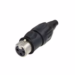 Neutrik NC3FX-TOP, XLR, Noir, Femelle, IP65, 3 mΩ, 4 pF