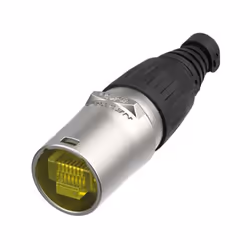 Neutrik NE8MX, RJ 45, Noir, Acier inoxydable, Mâle, Droit, Nickel, Résine polyacétal, Cat6