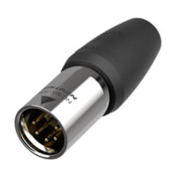 Neutrik - xlr mâle, droit NC5MX1-TOP Nombre de pôles: 5 noir 1 pc(s)
