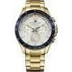 Montre Homme - Tommy Hilfiger - 1791121 - Acier Inoxydable - Cadran Émail Blanc - Multifonction
