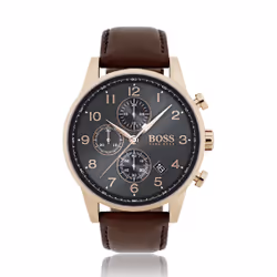 HUGO BOSS 7613272234337, Mâle, Acier inoxydable, Marron
