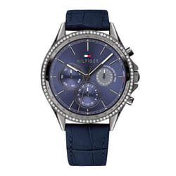 Montre - Tommy Hilfiger - 1781979 - Cuir Bleu - 38 mm - Résistante à leau 3 bar