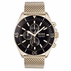 Montre BOSS en Maille milanaise Jaune