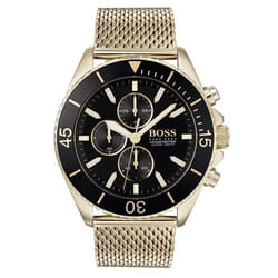 Montre BOSS en Maille milanaise Jaune