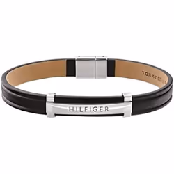 Bracelet - Tommy Hilfiger - 2790161 - Cuir Noir - Élégant - Durable - Homme