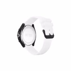 Montre - Homme - Hugo Boss - Velocity chrono - Bracelet silicone blanc - 1513718