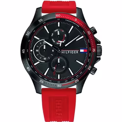 Tommy Hilfiger-Montre Multi-Cadrans pour Homme à movement Quartz en Silicone - 1791722