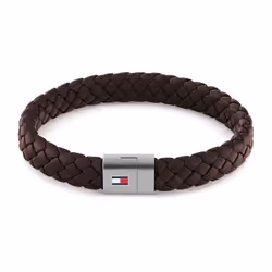 Bracelet - Tommy Hilfiger - 2790330 - Cuir Marron - Acier - 21 cm