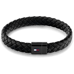 Bracelet - Tommy Hilfiger - 2790331 - Acier - Cuir - Noir