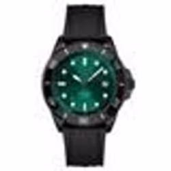 Montre Hugo Boss Ace Homme En Silicone Noir  1513915 Avec Cadran Vert