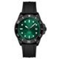 Montre Hugo Boss Ace Homme En Silicone Noir  1513915 Avec Cadran Vert