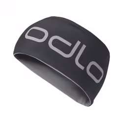 Odlo 792690, Adulte, Unisexe, Bandeau, Noir, Gris, Bandeau athlétisme, Monochromatique