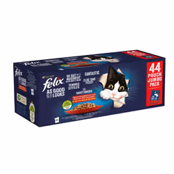 Felix 12480628, Adulte, Bœuf, Poulet, Canard, Agneau, 85 g, Pas de couleurs artificielles