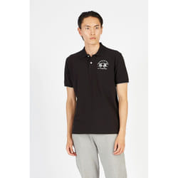 Polo La Martina - Homme - Manches courtes - Noir - Col classique avec boutons