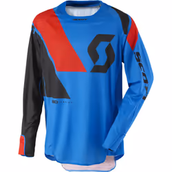 Scott 450 Podium Maillot motocross 2017, rouge-bleu, taille L pour Hommes