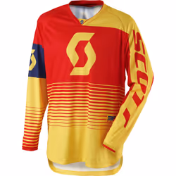 Scott 350 Track Maillot motocross 2017, rouge-jaune, taille L pour Hommes