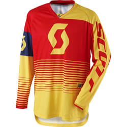 Scott 350 Track Maillot motocross 2017, rouge-jaune, taille L pour Hommes