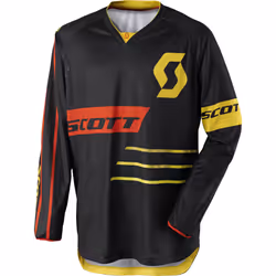 Scott 350 Dirt Maillot motocross 2017, noir-jaune, taille L pour Hommes