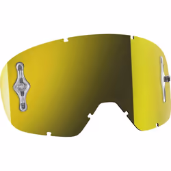 Scott Buzz MX Works Chrome Lentille de remplacement, jaune pour Hommes