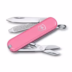 Victorinox 0.6223.51G, Couteau à lame verrouillable, Couteau multi-fonctions, Pointe centrale, Synthétique ABS, Rose, 7 outil ...