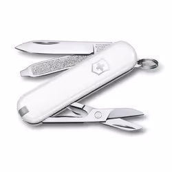 Victorinox 0.6223.7G, Couteau à lame verrouillable, Couteau multi-fonctions, Pointe centrale, Synthétique ABS, Blanc, 7 outil ...