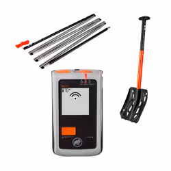 Mammut Barryvox Package Light, Drapeau + pelle + sonde, Alpinisme, Ski de loisir, Aluminium anodisé, En forme de T, Ergonomiq ...