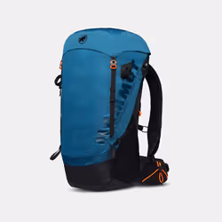 Mammut Ducan 30, Structure interne, Devant, Randonnée, Noir, Bleu, Mâle, Polyamide, Polyester