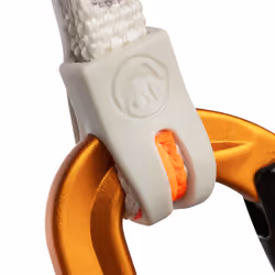 Mammut Sender Keylock Mousqueton à verrou En forme de D Aluminium Orange, Argent, Blanc 1 pièce(s)