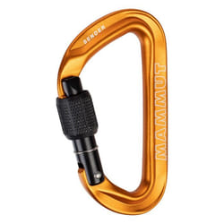 Mammut Sender Screwgate Mousqueton à verrou En forme de D Aluminium Orange 1 pièce(s)