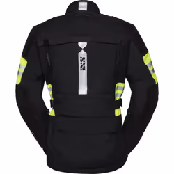 IXS X-Tour LT Montevideo-ST Veste textile de moto imperméable à l’eau, noir-jaune, taille M pour Hommes
