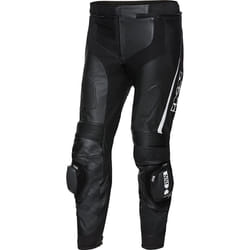IXS X-Sport LD RS-1000 Pantalon de moto en cuir, noir-blanc, taille 36 pour Hommes