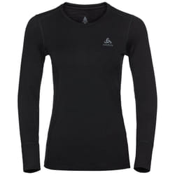 Odlo 110811 15001 L chemise et haut Crew neckline Manches longues Laine de merinos