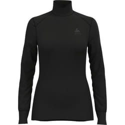 Maillot femme - ODLO - Turtle neck Active Warm Eco - Noir - Manches longues - Respirant