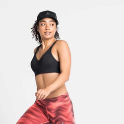 Brassière de Sport Femme - Odlo - HIGH SUPPORT - Rouge - Respirant - Fitness