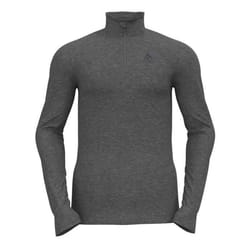 T-shirt à manches longues - ODLO - ACTIVE WARM ECO - 100% polyester recyclé - Col roulé - Gris