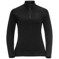 T-shirt femme - ODLO - RIGI - Noir - Manches longues - Col montant