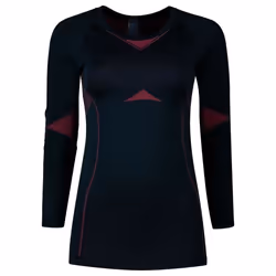 Odlo BL Top Crew Neck L-S Fundamentals Performance Warm T-Shirt à Manches Longues Dark Sapphire-Violet Beetroot XL Femme