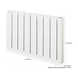 Acova - Radiateur électrique connecté à inertie fluide 1500 w Alcantara