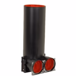 Plénum TVA coudé pour bouches d'insufflation ou extraction Ø 125 mm - Pour ComfoTube Ø extérieur 90 mm - Fournisseur: ZEHNDER ...