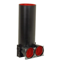 Zehnder - Plénum de bouche coudé tva-p 2x90 DN125 (2 x ø 90 mm) - Plénum tva coudé pour bouches d'insufflation ou extraction ø 125 mm - Pour