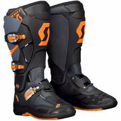 Scott 550 Bottes motocross, gris-orange, taille 48 pour Hommes