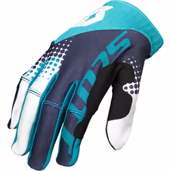 Scott 450 Angled Gants de motocross, bleu, taille L pour Hommes