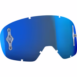 Scott Buzz MX Works Chrome Lentille de remplacement, bleu pour Hommes