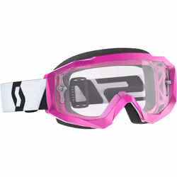 Scott Hustle X Clear Masques de motocross, rose pour Hommes