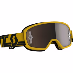 Scott Buzz Pro Chrome Lunettes Motocross pour enfants, noir-jaune pour Des gamins
