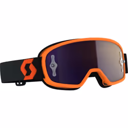 Scott Buzz Pro Chrome Lunettes Motocross pour enfants, noir-orange pour Des gamins