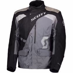 Scott Dualraid Dryo Veste textile de moto, noir-gris, taille 4XL pour Hommes