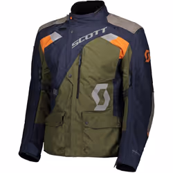 Scott Dualraid Dryo Veste textile de moto, vert-bleu, taille 4XL pour Hommes